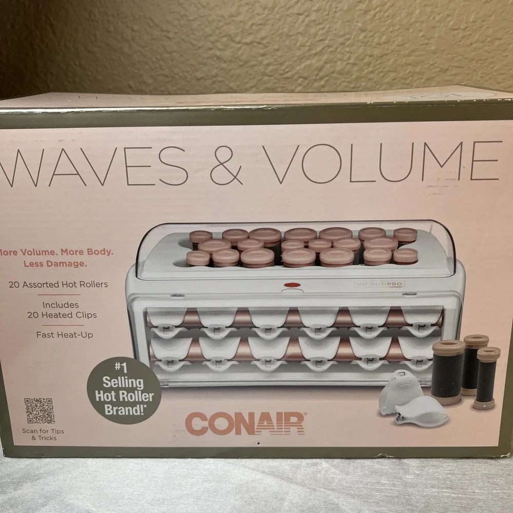 Open Box- Conair Hot Rollers Set Jumbo 1.5